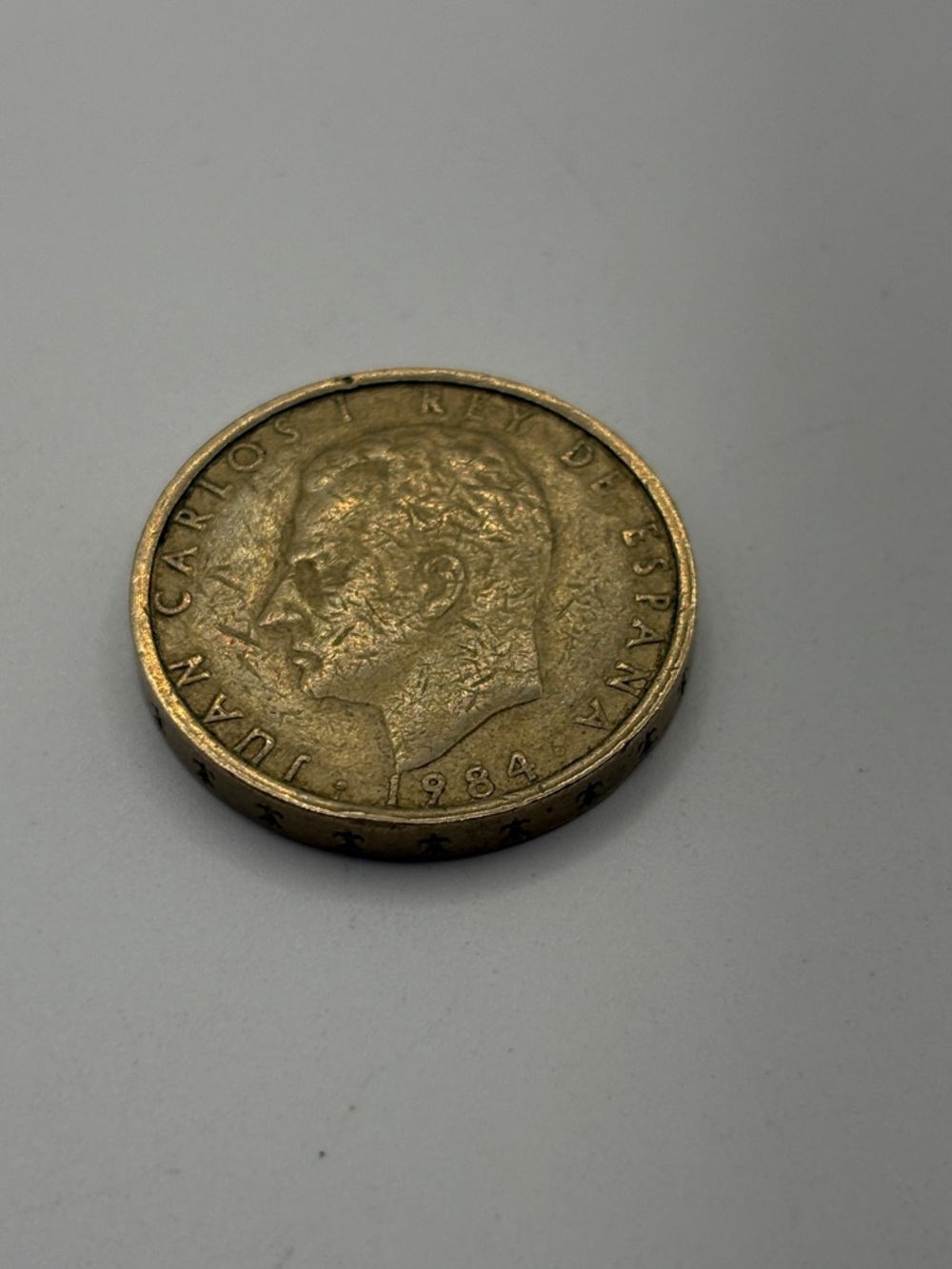 1984 Vintage Coin Spain 100 Cien Spanish Pesetas Carlos 1
